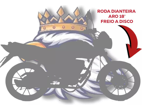 Roda Dianteira Liga Leve Cg/fan 125 2000-2008 5p Freio Disco