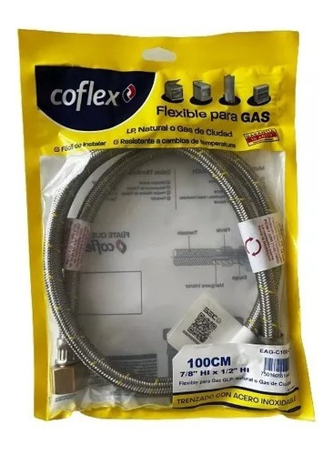 Flexible Para Gas Coflex 1/2 X 7/8  Hi/hi 100cm