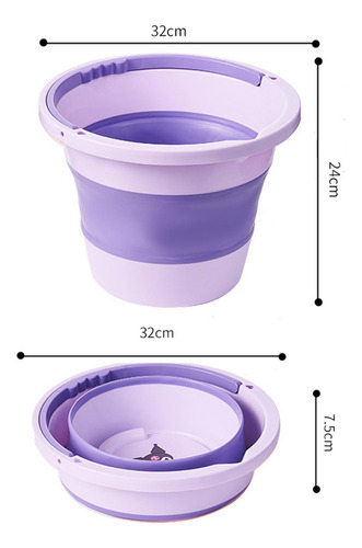 Cubo Plegable Portátil, Cubo Para Fregona, Cubeta Para