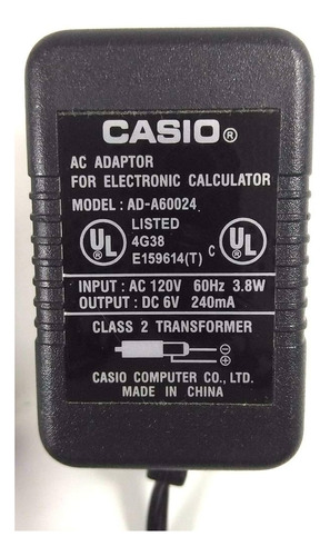 Cargador Regulador Para Calculadora Casio Original 