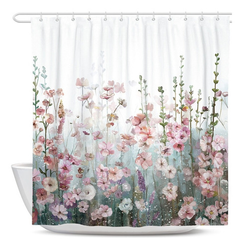 Cortinas De Ducha Modernas Y Coloridas Con Diseño Floral, 18