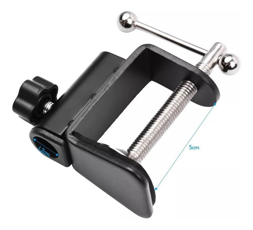 Imagen 7 de 10 de Clamp Morsa Para Brazo De Microfono - Repuesto Completo