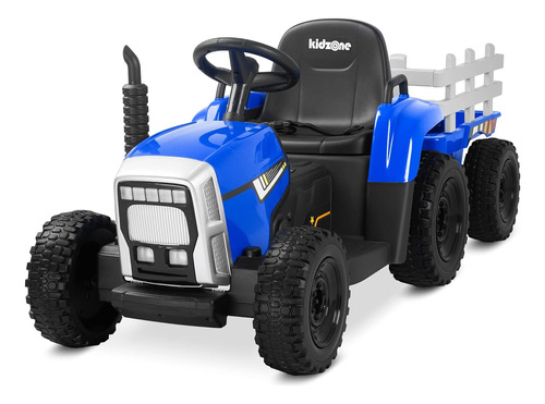 Carrito Eléctrico Kidzone Tractor Premium 35w Luces Y Sonido