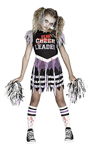 Fun World Zombie Fearleader Cheerelader Halloween 5wlqv