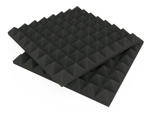 Imagen 2 de 5 de Pack X7 Placas Acústicas Económicas 50x50x3 Piramid