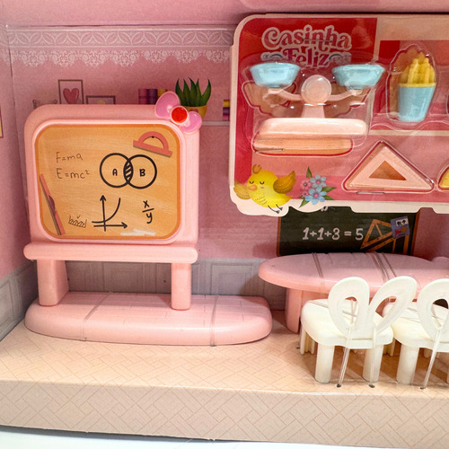 Coleção Casinha Feliz Brinquedo Sala De Estudos Zoop Toys Cor Sala De Estudos De Matemática