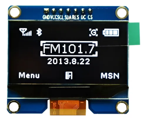 Oled Display Ldc 1.54 1,54 128×64 I2c Spi Blanco Pantalla