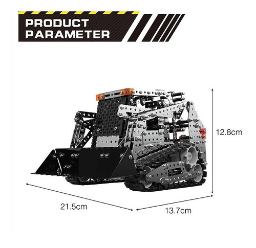 Imagen 8 de 8 de Excavadora De Juguete A Control Remoto Para Armar 1153 Pcs