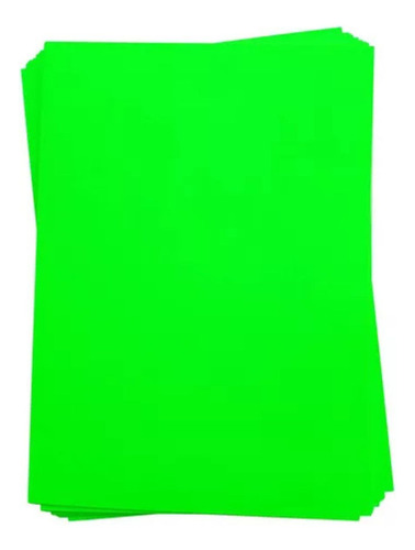 Papel Neon Verde 180g Decoração Festa Artesanato Impressão