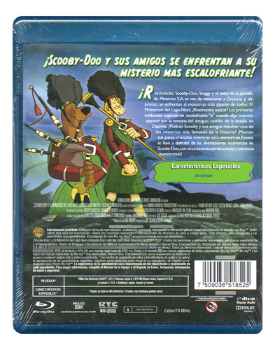 Scooby-doo! Y El Monstruo Del Lago Ness Película Bluray