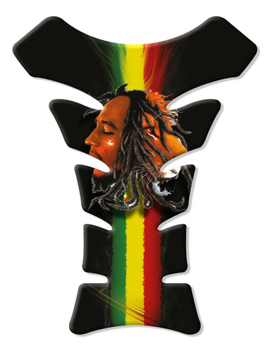 Adesivo Tanque Bob Marley 3d - Multi Adesivos - 18x13cm