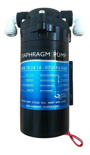 Bomba Impulsión Diafragma 200gpd Osmosis Inversa Filtro Agua