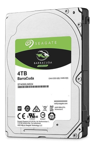 Imagen 3 de 3 de Disco duro interno Seagate Barracuda ST4000LM024 4TB
