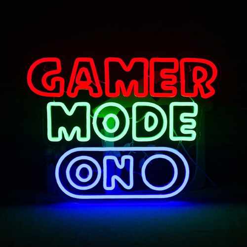 Letrero Led Neon Gamer Mode On 32*42cm Luminoso