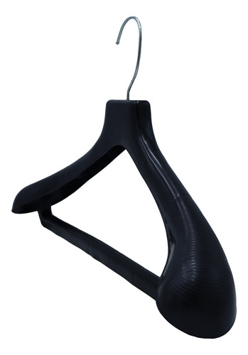 Ganchos Para Traje Negro 43 Cm. Con Barra Caja Con 20 Pzs