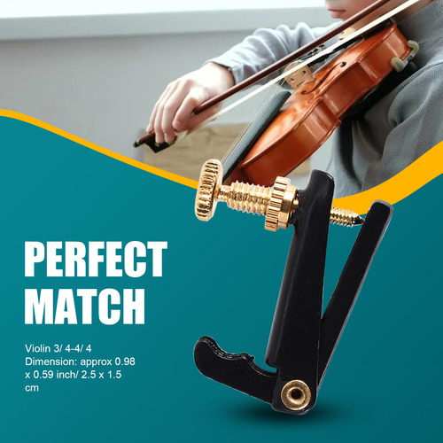 Plato De Cuerda Afinador Fino Para Violín De 4 Piezas, 3/4 Y