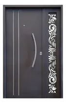 Comprar Puerta Hoja Y Media Chapa Inyectada Con Postigo Decorado