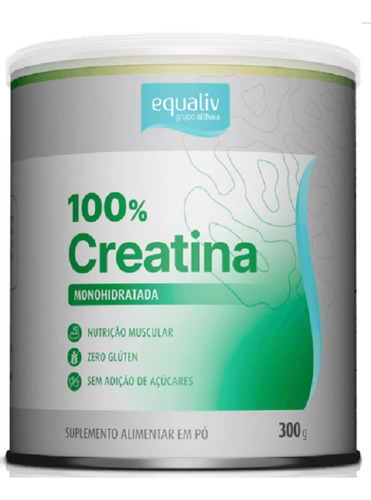 Glutamina+creatina 100% Monohidratada 300g Equaliv