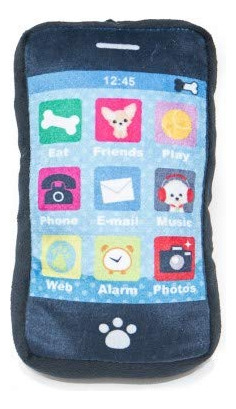 Petlondon Smart Phone Soft Plush Puppy Dog Toy Ibone, 6  Rea