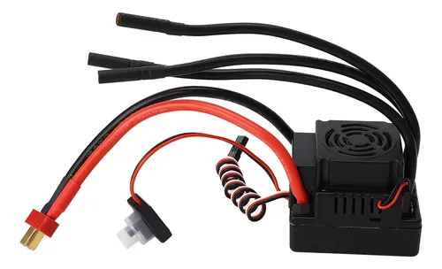 ESC Brushless 120A Pour Voiture RC 1/10 Et 1/8 - Étanche - Accélération 9 Niveaux - Léger Et Programmable - 13