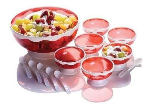 Conjunto De Sobremesa Bicolor 13 Peças - Acd Plásticos