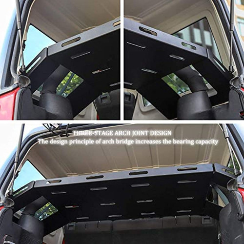 Bandeja Portaequipaje De Metal Sólido Para Jeep Wrangler Jk