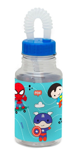 Imagen 2 de 6 de Set Botella Sorbete Lonchera Valija Infantil Niños Neoprene