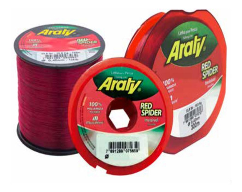 Nailon Para Cañas Red Spider 0.45mm Rollo De 100 Mts.