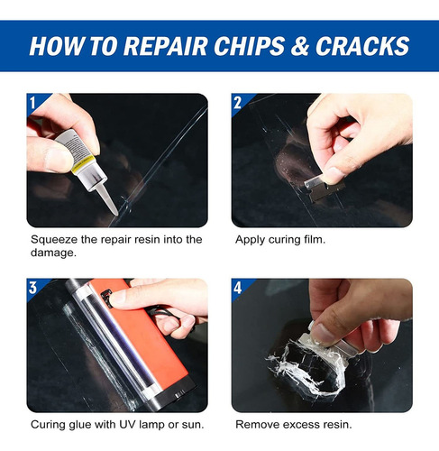 Fluido De Reparo Nano De 4 Vidros Para Vidro De Carro Rachad