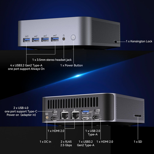 Geekom Gt1 Mega Ai Mini Pc, Procesador Intel Core Ultra