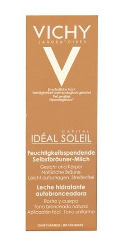 Imagen 2 de 6 de Autobronceante Capital Soleil Leche Rostro 100 Ml. vichy