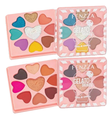 2 Paleta De Sombra Gelatobeauty Fzmd1043 Fenzza