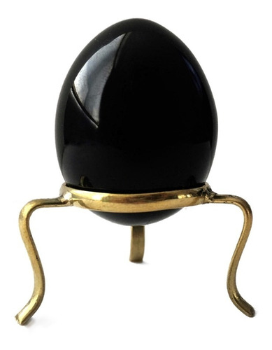 Huevito Yoni De Obsidiana Negra De 3.5cm