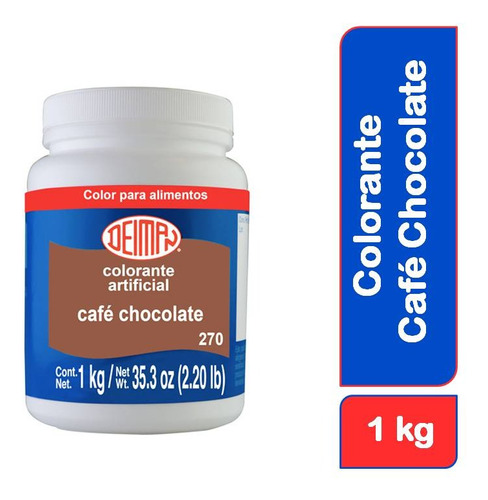 Colorante Comestible Café Chocolate 270 En Polvo 1kg Deiman