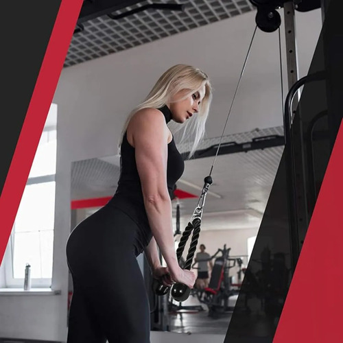 Cuerda Para Tríceps Doble Extensión Entrenamiento Pesas Gym