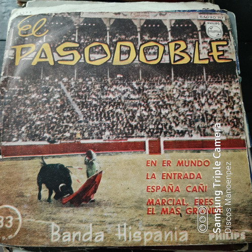 Simple Sobre Banda Hispania El Pasodoble Philips C14