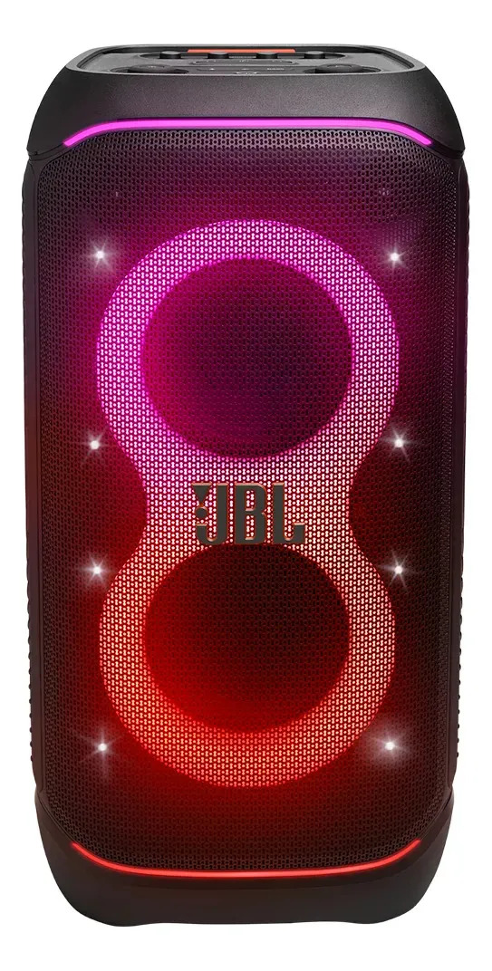 Foto do produto: Caixa de Som JBL PartyBox Stage 320 Bluetooth Portátil Com Show de Luzes e Resistente a Respingos – 240W RMS Preta