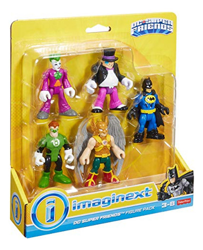 Pacote Imaginext Dc Super Friends De Bonecos De Ação Fisher-