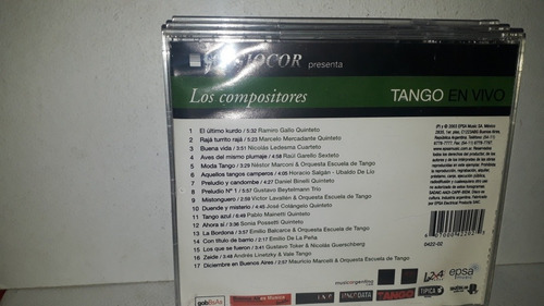 Box Set Tango En Vivo La 2 X 4 Fm Tango 5 Cds 2003 (Usado)