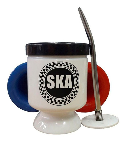 Mate Plastico Ska Logo Circular Musica Baile Style M1