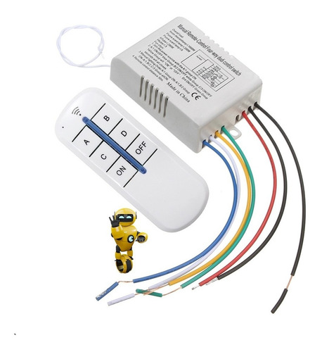Imagem 7 de 7 de Interruptor Controle Remoto Modulo Inteligente 4 Vias - Abcd