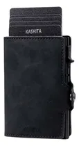 Comprar Billetera Tarjetero De Aluminio Rfid Cuero Anti Clonación
