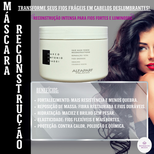 Máscara Mab Power Reconstruction 300ml - Reconstrução