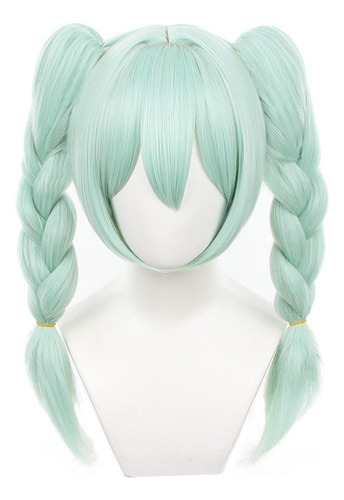 Anime Vocaloid Miku Hatsune Cosplay Peluca Largo Pelo 45cm