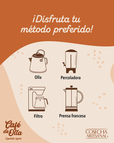 Café De Olla 400g,para Cafetera (filtro),cosecha Artesanal