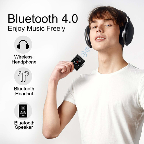 Reproductor Mp3 Bluetooth Portátil 16 Gb Para Deportes