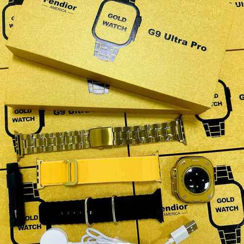 Reloj Inteligente G9 Ultra Pro Gold, Reloj Inteligente Nfc,