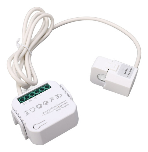 Monitor De Energía Wifi Blanco Y Blanco Monofásico Inteligen