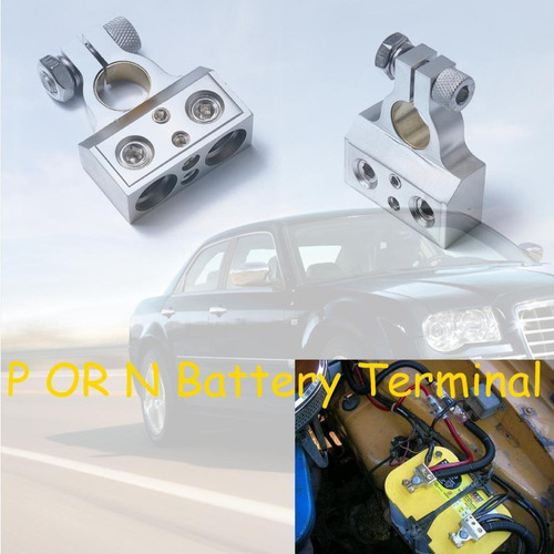 2x Conector Terminal De Batería Positiva Negativa De 2ga