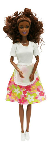 Boneca Cozinheira Chef Profissões N244232-9 Negra - Quanhe
